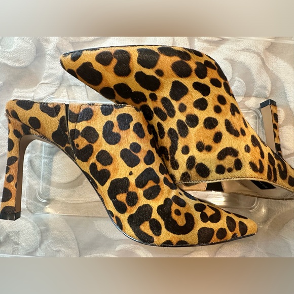 Steven by Steve Madden leopard fur mules; size 8.5; brand new - Picture 7 of 8